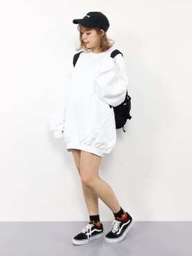 「JOURNAL STANDARD（ジャーナルスタンダード）の【GOOD GRIEF/グッド・グリーフ】クルーネックスウェット（スウェット）」を使った、ENAさん（レディース・162cm）の秋コーディネート