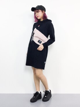 「FILA（フィラ）のアイテム（ワンピース/ドレス）」を使った、ENAさん（レディース・162cm）の秋コーディネート