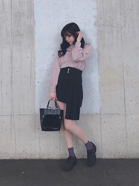 「Archive（アーカイブ）のアイテム（トップス）」を使った、ENAさん（レディース・162cm）の冬コーディネート