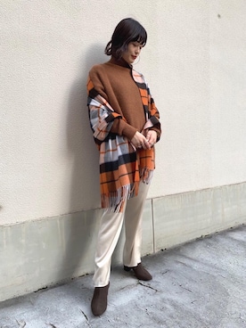 林（hayashi）さん（レディース・163cm）の秋コーディネート