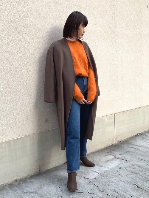 UNITED ARROWS UBCS リバー スタンドノーカラー ロングコート 3090050445163915_01_670.jpeg