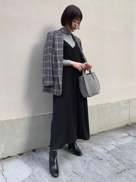 林（hayashi）さん（レディース・163cm）の冬コーディネート