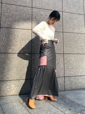 林(hayashi)さん(レディース・163cm)の冬コーディネート