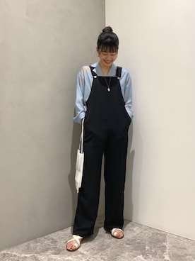 「UNITED ARROWS（ユナイテッドアローズ）のアイテム（オールインワン・サロペット）」を使った、林（hayashi）さん（レディース・163cm）の冬コーディネート