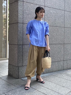 「ASTRAET（アストラット）のアイテム（パンツ）」を使った、林（hayashi）さん（レディース・163cm）の春コーディネート