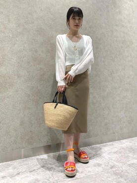 「UNITED ARROWS（ユナイテッドアローズ）のアイテム（タンクトップ）」を使った、林（hayashi）さん（レディース・163cm）の春コーディネート