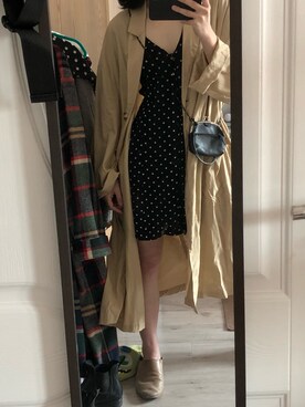 「PULL&BEAR（プルアンドベア）のアイテム（ワンピース/ドレス）」を使った、LeungYukwaiiiiさん（レディース・162cm）の春コーディネート