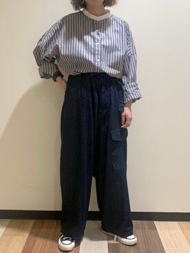 「アパレルスタッフ」｜「アイテム（その他）」を使った、おでんさん（レディース・153cm）の夏コーディネート