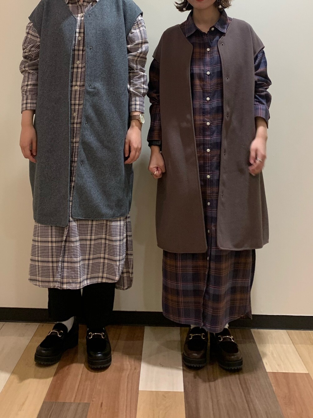 「シミラールック、シミラーコーデ、お揃い、双子コーデ、ニコアンド、お洒落さんとつながりたい、秋のコーデ、ブラウン」｜「Instagram▶︎@__aco99のInstagram▶︎@__aco99（その他、その他）」を使った、おでんさん（レディース・153cm）の夏コーディネートの1枚目の写真
