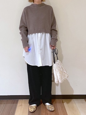「スタイリング」｜「アイテム（その他）」を使った、おでんさん（レディース・153cm）の冬コーディネート