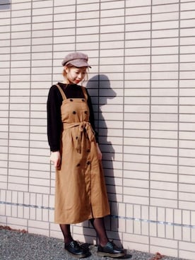 「SVEC（シュベック）のアイテム（ローファー）」を使った、mikiさん（レディース・163cm）の秋コーディネート