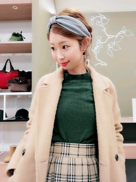 「ターバン」｜mikiさん（レディース・163cm）の秋コーディネート