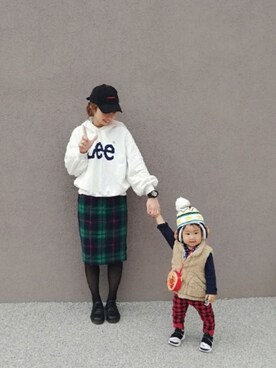 「SVEC（シュベック）のアイテム（ローファー）」を使った、mikiさん（レディース・163cm）の秋コーディネート