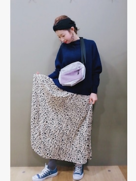 「ターバン」｜mikiさん（レディース・163cm）の冬コーディネート