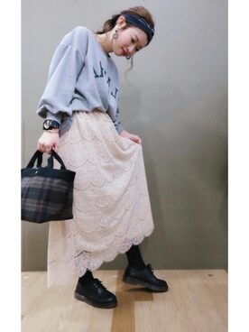 「SVEC（シュベック）のアイテム」を使った、mikiさん（レディース・163cm）の冬コーディネート