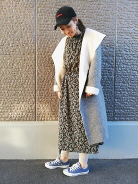 「2018マイベストコーデ」｜「アイテム（その他アウター）」を使った、mikiさん（レディース・163cm）の冬コーディネート