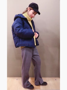 「SVEC（シュベック）のアイテム」を使った、mikiさん（レディース・163cm）の冬コーディネート