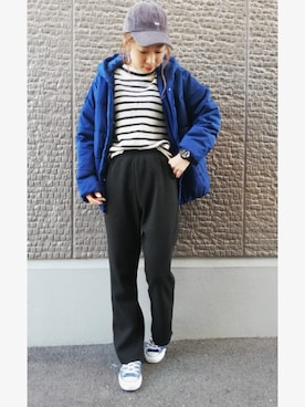 「アイテム（レギンス/スパッツ）」を使った、mikiさん（レディース・163cm）の冬コーディネート