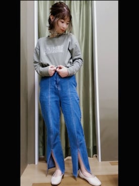 「Sugar spoon（シュガースプーン）のアイテム」を使った、mikiさん（レディース・163cm）の春コーディネート