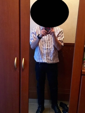 「Santoni（サントーニ）のアイテム（シューズ）」を使った、ゲンタさん（メンズ・165cm）の春コーディネート