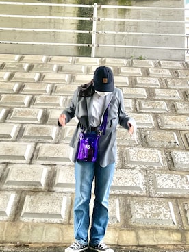 「Carhartt（カーハート）のカーハート ストラップバックキャップ ODESSA  CHARHARTT（キャップ）」を使った、Y さん（レディース・152cm）の春コーディネート