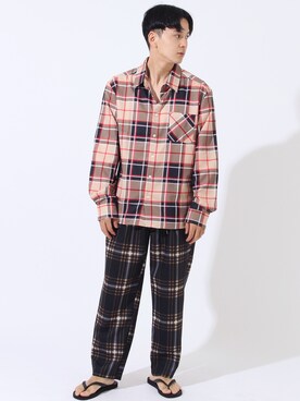 「Burner（バーナー）のアイテム」を使った、junさん（メンズ・175cm）の夏コーディネート