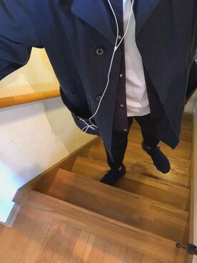 「MACKINTOSH」｜「アイテム（その他アウター）」を使った、24歳農家さん（メンズ・169cm）の秋コーディネート