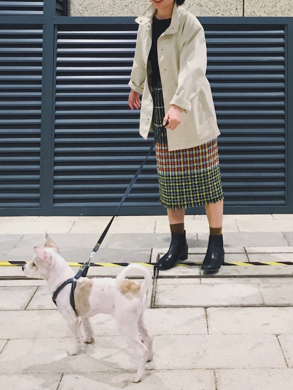 「ootd、秋のコーデ、通勤穿搭」｜「UNIQLOのアイテム（マウンテンパーカー、ベージュ系）」を使った、puppyleleさん（レディース・157cm）の秋コーディネートの1枚目の写真