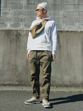 「& LIFE SOX（アンドライフソックス）のアイテム」を使った、SHINJILOW さん（メンズ・173cm）の春コーディネート