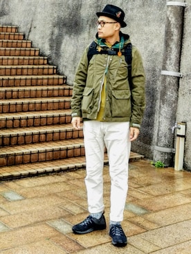 「アウトドアミックス」｜SHINJILOW さん（メンズ・173cm）の春コーディネート