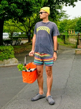 「ANDROID（アンドロイド）のアイテム」を使った、SHINJILOW さん（メンズ・173cm）の夏コーディネート