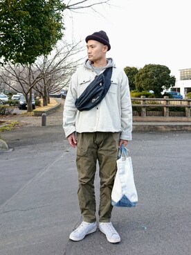 「OMNIGOD（オムニゴッド）のアイテム（トップス）」を使った、SHINJILOW さん（メンズ・173cm）の冬コーディネート