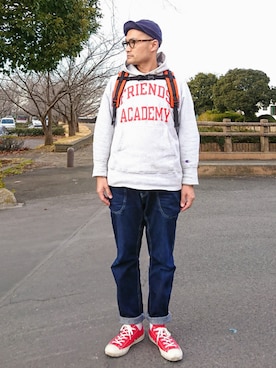 「& LIFE SOX（アンドライフソックス）のアイテム」を使った、SHINJILOW さん（メンズ・173cm）の春コーディネート