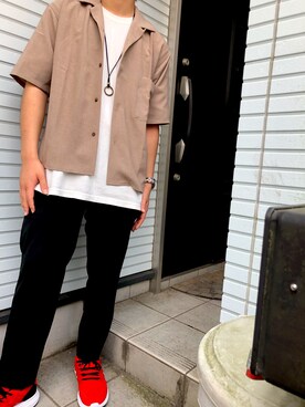 「WEGO（ウィゴー）のアイテム（ネックレス、ブラック系）」を使った、Ｙ.H.さん（メンズ・169cm）の夏コーディネート
