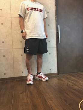 「F.C.Real Bristol（エフシーレアルブリストル）のアイテム」を使った、しん まことさん（メンズ・173cm）の夏コーディネート