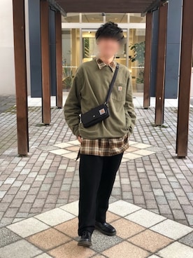 Carhartt族さん（メンズ・173cm）の冬コーディネート