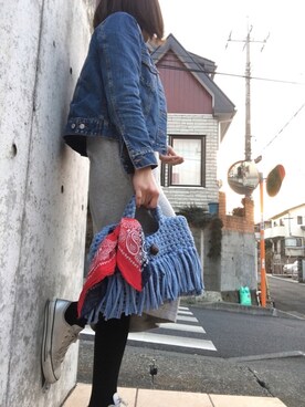 「スプリングSENSEOFPLACE」｜「アイテム（ワンピース/ドレス）」を使った、 Rikaさん（レディース・161cm）の春コーディネート