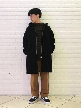 「orcival」｜「アイテム（その他アウター）」を使った、濱田 進也さん（メンズ・160cm）の秋コーディネート