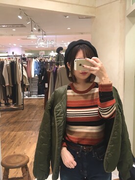 「cepo（セポ）のアイテム（ブルゾン）」を使った、kaaさん（レディース・152cm）の秋コーディネート
