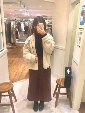 「cepo（セポ）のアイテム（その他アウター）」を使った、kaaさん（レディース・152cm）の秋コーディネート