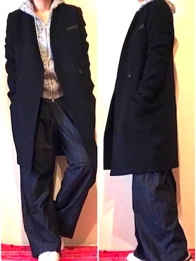 「5（ファイブ）のアイテム（パーカー）」を使った、eccoさん（レディース・163cm）の冬コーディネート