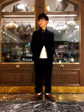 「NANO universe（ナノユニバース）のアイテム（その他アウター）」を使った、nano・universe 梅田 STAFFさん（メンズ・170cm）の秋コーディネート