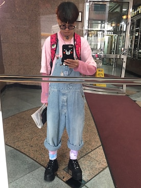「WC（ダブル シー）のアイテム（その他トップス）」を使った、Saru Tseさん（メンズ・167cm）の春コーディネート