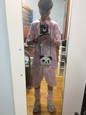 「WEGO（ウィゴー）のアイテム（コインケース）」を使った、Saru Tseさん（メンズ・167cm）の春コーディネート
