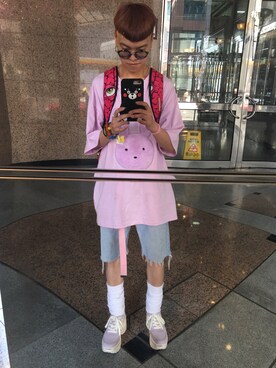 「WC（ダブル シー）のアイテム」を使った、Saru Tseさん（メンズ・167cm）の夏コーディネート