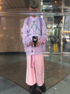 「WC（ダブル シー）のアイテム」を使った、Saru Tseさん（メンズ・167cm）の秋コーディネート