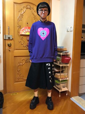 「WC（ダブル シー）のアイテム」を使った、Saru Tseさん（メンズ・167cm）の春コーディネート
