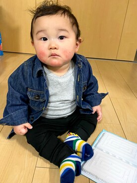 Gakuさん（キッズ・70cm）の春コーディネート