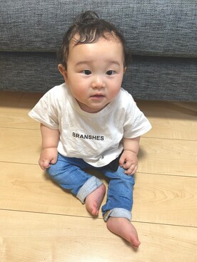 「9ヶ月」｜「アイテム（パンツ）」を使った、Gakuさん（キッズ・70cm）の夏コーディネート