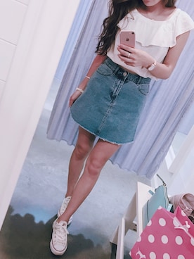 「brandymelville」｜「アイテム（腕時計）」を使った、kasumiさん（レディース・155cm）の冬コーディネート